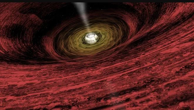 Hình ảnh mô phỏng về hố đen. (Ảnh: NASA)