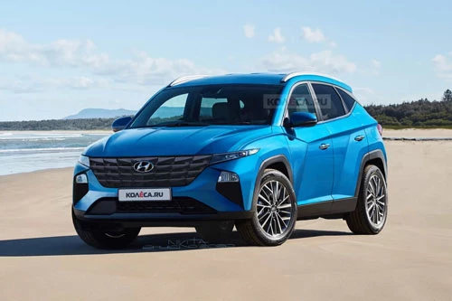 Hình ảnh rò rỉ của Hyundai Tucson 2021.