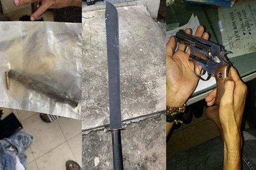 Bảo vệ bệnh viện bị bắt vì tàng trữ "hàng nóng"