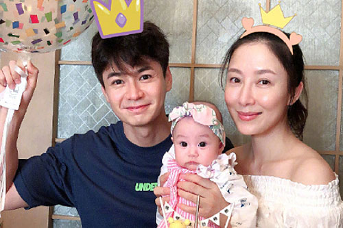 Dương Di đón tuổi 41 bên chồng con