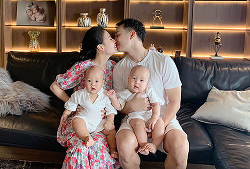 Cuộc sống 'bỉm sữa' của bà xã MC Thành Trung