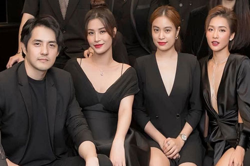 Đông Nhi 'bế' bầu lớn dự sinh nhật Khả Ngân