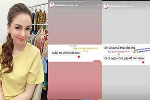 Giữa tin đồn ly hôn, Diễm Hương công khai tin nhắn mùi mẫn với quý ông