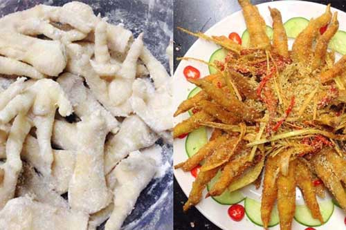 Cách làm món chân gà rang muối