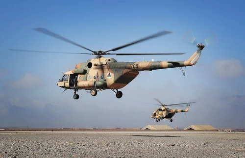 Trực thăng vận tải đa dụng Mi-17 của Không quân Afghanistan. Ảnh: Defence Blog.