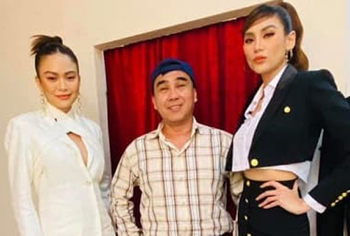 MC Quyền Linh bị 'chèn ép chiều cao' khi đứng giữa Võ Hoàng Yến và Mâu Thuỷ