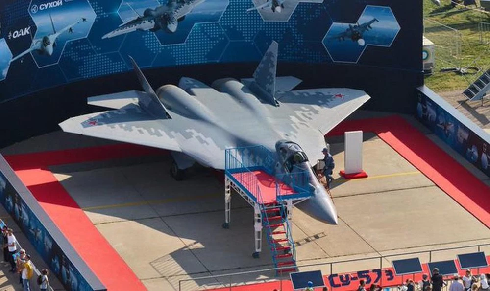 Tiêm kích tàng hình Su-57 của Nga. Ảnh: RIA Novosti.