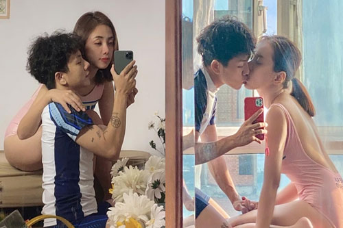 Lan Trinh bị phản ứng khi đăng video hôn bạn trai chuyển giới