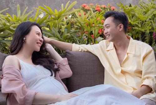 Đàm Thu Trang hạnh phúc bên Cường Đôla