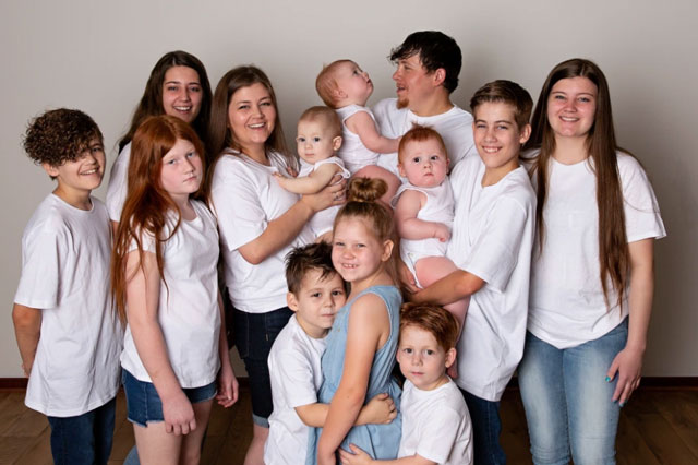 31 tuổi có 11 đứa con, bà mẹ trẻ khao khát có thêm ít nhất 4 em bé nữa