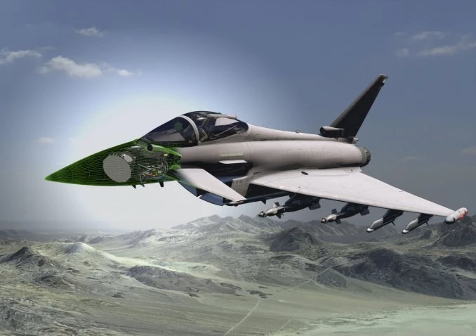 Tiêm kích Eurofighter Typhoon sẽ được trang bị radar AESA thế hệ mới. Ảnh: Janes Defense.