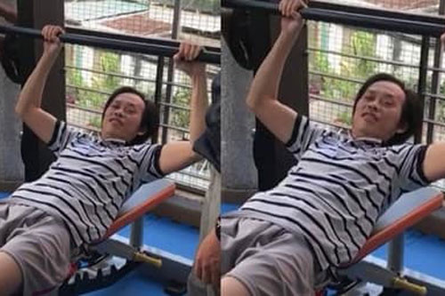 Bị fan chê quá gầy, danh hài Hoài Linh quyết tâm tập gym