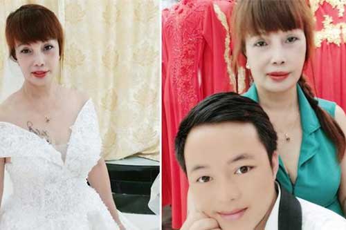 Cô dâu 62 tuổi cùng chồng trẻ khoe ảnh thử đồ cưới, cận cảnh nhan sắc khiến mọi người ngỡ ngàng