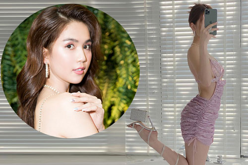 Ngọc Trinh dùng chân khoe túi hiệu