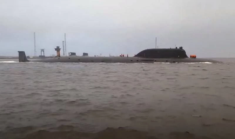 Tàu ngầm hạt nhân Kazan - Dự án 855M (Yasen-M) của Hải quân Nga. Ảnh: TASS.