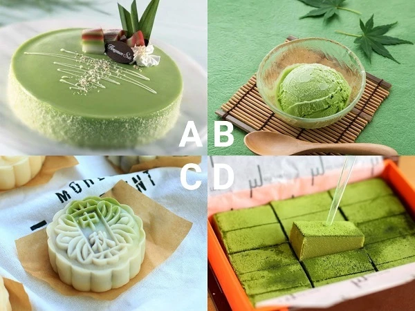 Hãy chọn ra món ăn làm từ matcha mà bạn thích nhất.