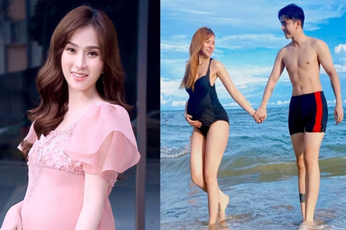 Vóc dáng của Thu Thủy khi mang thai lần hai