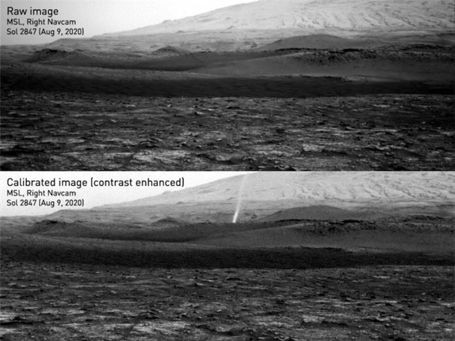 Xe tự hành của NASA ghi lại được cảnh quỷ bụi khổng lồ di chuyển trên bề mặt Hỏa tinh - Ảnh 1.