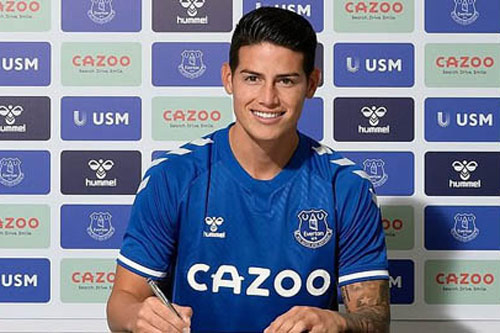 Everton chiêu mộ thành công James Rodriguez