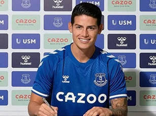 Everton chiêu mộ thành công James Rodriguez