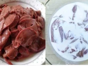 Dùng thứ này để rửa gan lợn: Độc tố được loại bỏ, hết hẳn mùi hôi