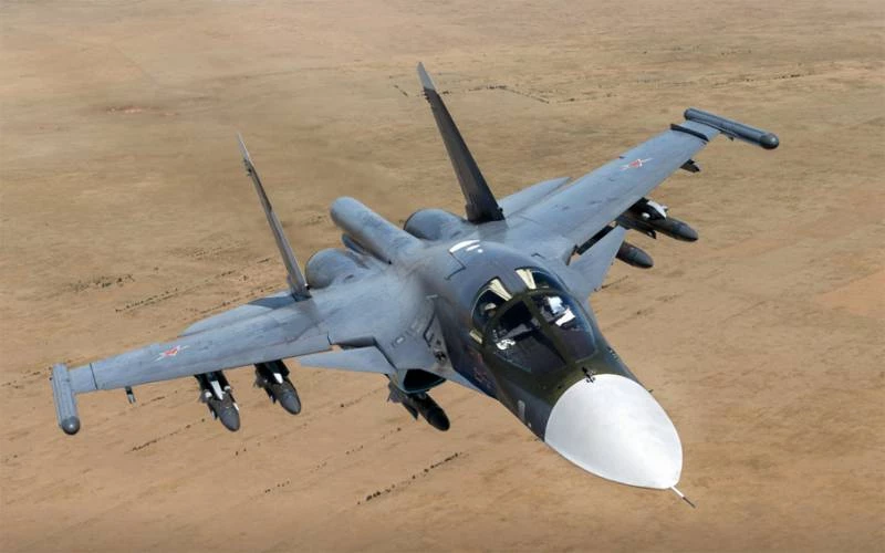 Máy bay ném bom tiền tuyến Su-34 của Không quân Nga. Ảnh: Topwar.