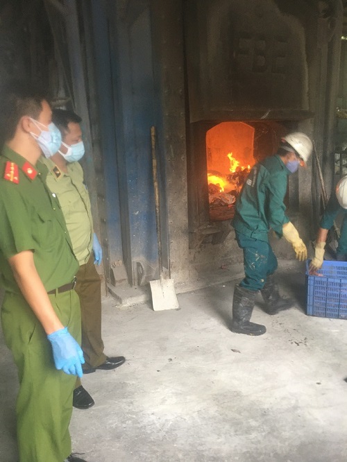 Hải Dương: Hơn 1,5 tấn thịt lợn bốc mùi đang đưa vào cơ sở giết mổ trái phép