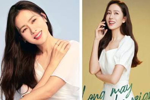 Muốn làm cô dâu lắm rồi nên Son Ye Jin mới nghiện màu trắng như thế này