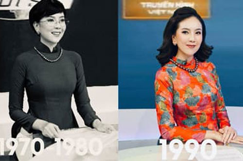 Mai Ngọc tái hiện hình ảnh MC Thời Sự VTV qua 50 năm