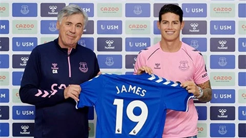 Mua xong James, Ancelotti tự tin đưa Everton vào Top 4