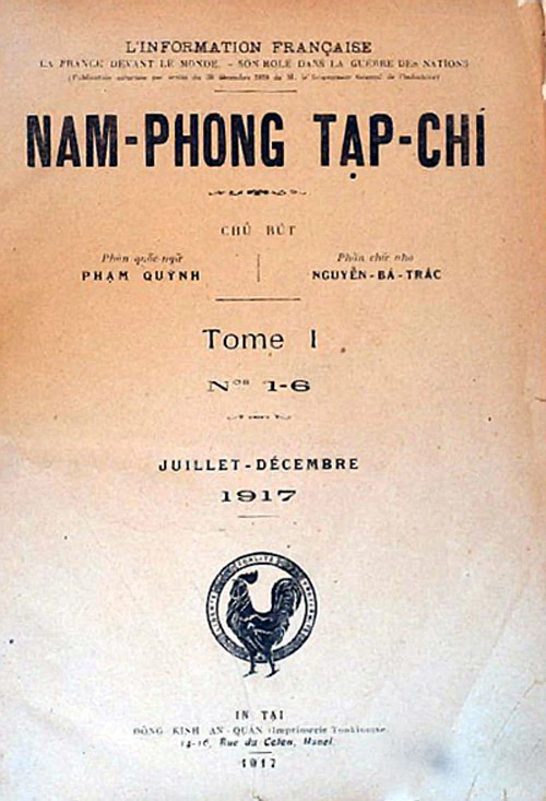 Trang bìa ấn bản số 1, năm 1917.