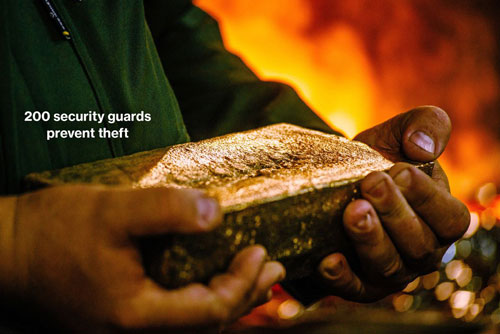 Cận cảnh khai thác mỏ vàng khổng lồ dưới lòng đất