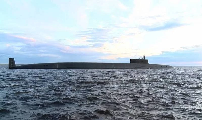 Tàu ngầm hạt nhân chiến lược của Hải quân Nga. Ảnh: TASS.