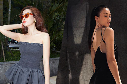 Những trang phục tôn đường cong gợi cảm của sao Việt