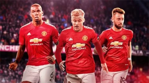 Pogba sẽ phải chơi trái sở trường vì Van de Beek