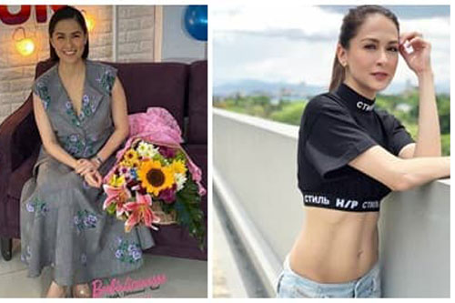 Marian Rivera khoe dáng đẹp như tạc tượng hậu sinh 2 con, nhìn cơ bụng mà 'choáng'