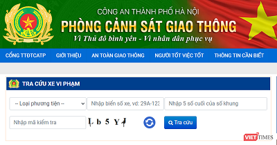 Công an Hà Nội hỗ trợ tra cứu online phương tiện vi phạm giao thông