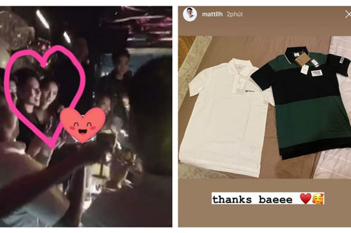 Quấn quýt không rời tại tiệc sinh nhật của bạn bè, Matt Liu còn khoe được 'bé yêu' Hương Giang tặng 2 cái áo hàng hiệu