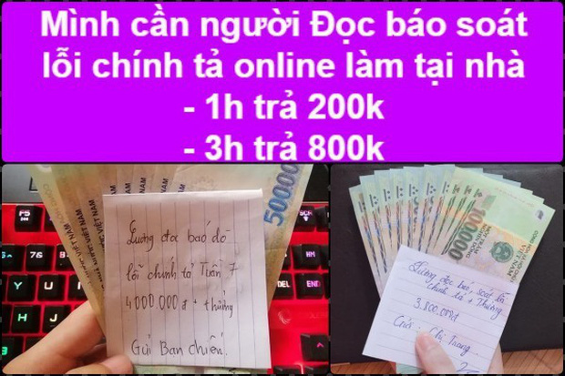 Đọc báo online, soát lỗi chính tả: Việc làm ảo, mất tiền thật!