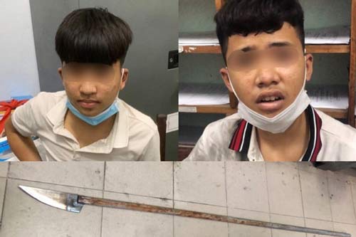 Bị truy đuổi, nhóm thiếu niên vung dao chém cảnh sát 911 Đà Nẵng