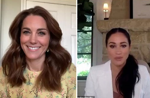 Xuất hiện trong 2 hoạt động gần nhau, Công nương Kate được Nữ hoàng khen ngợi còn Meghan Markle bị chỉ trích vì một bức tranh