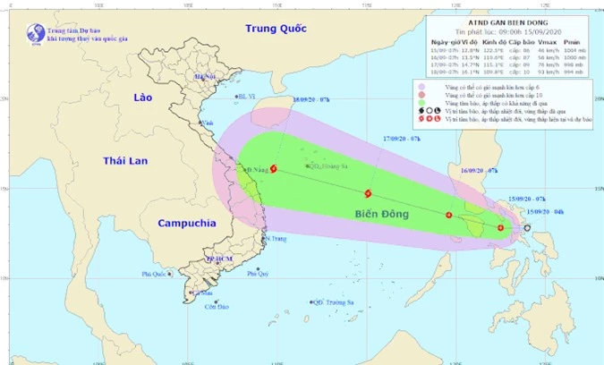 Áp thấp nhiệt đới đang vào Biển Đông, khả năng mạnh lên thành bão - Ảnh 1.