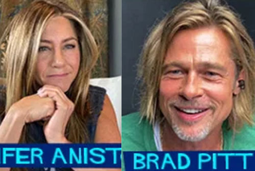 Brad Pitt và Jennifer Aniston đọc kịch bản cùng nhau