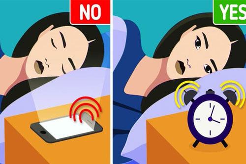 Tại sao chúng ta không nên sử dụng điện thoại làm đồng hồ báo thức?