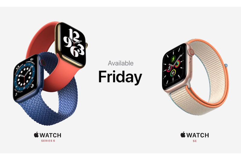 Apple trình làng Apple Watch Series 6, bổ sung thêm 2 màu mới, giá từ 399 USD