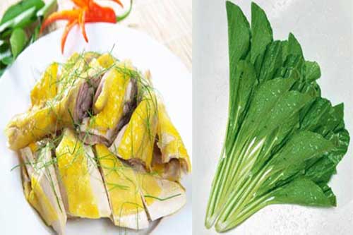 3 loại rau cấm kỵ ăn cùng thịt gà