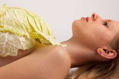 Tuyệt chiêu dùng lá bắp cải trị căng sữa sau sinh ở mẹ bầu