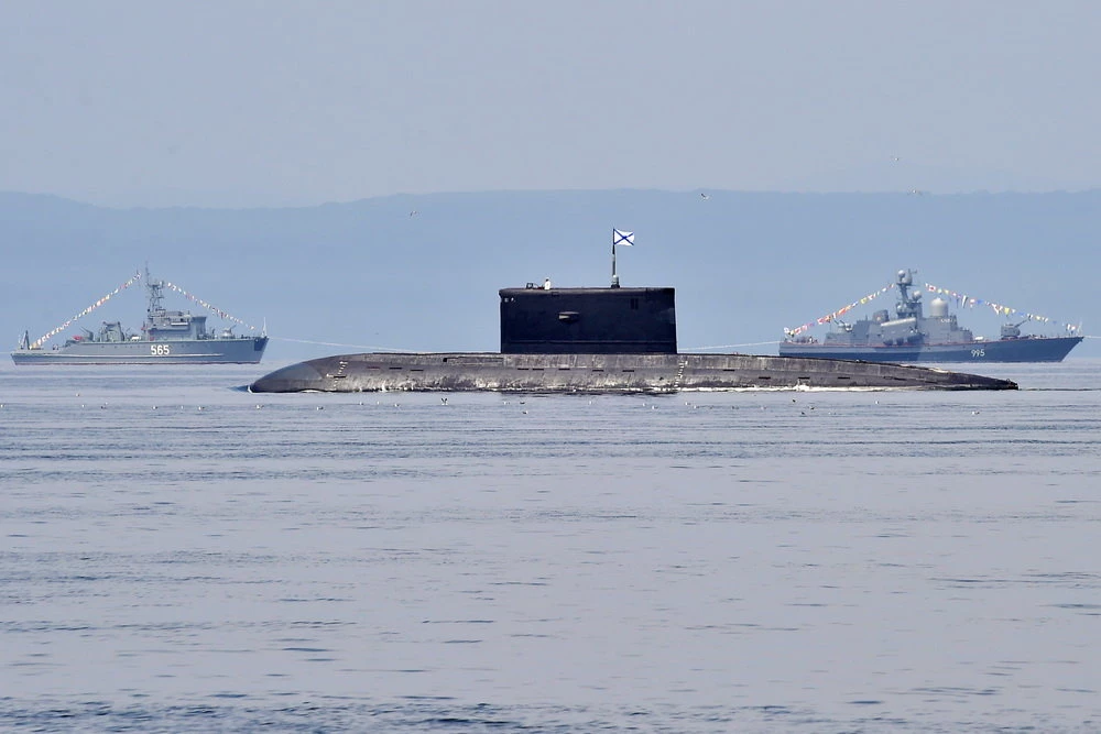 Tàu ngầm diesel-điện Dự án 877 của Hải quân Nga. Ảnh: TASS.