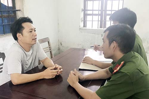 Bắt đối tượng cho vay lãi nặng ở Nghệ An