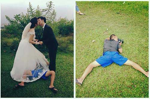 "Cười không nhặt được mồm" với hậu trường chụp ảnh cưới bá đạo nhất quả đất